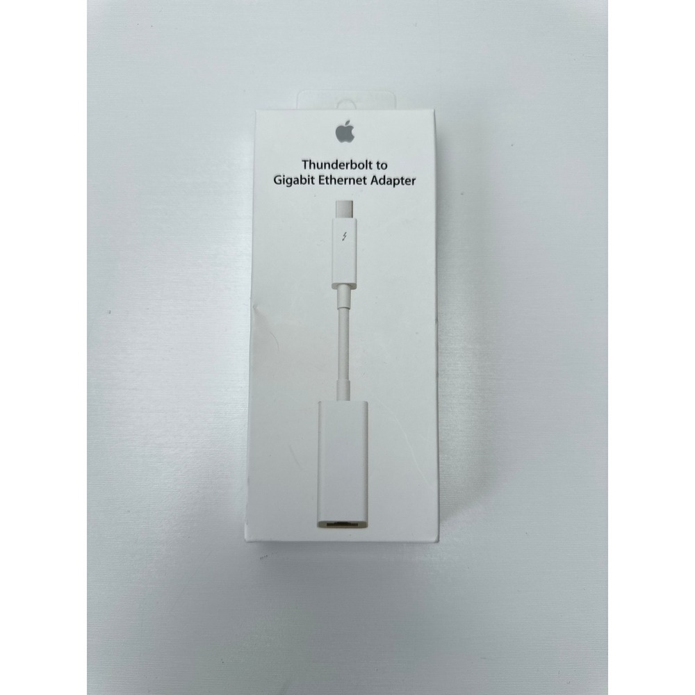 Apple Thunderbolt to Gigabit Ethernet Adapter MD463LL/A White Genuine Mac Dongle